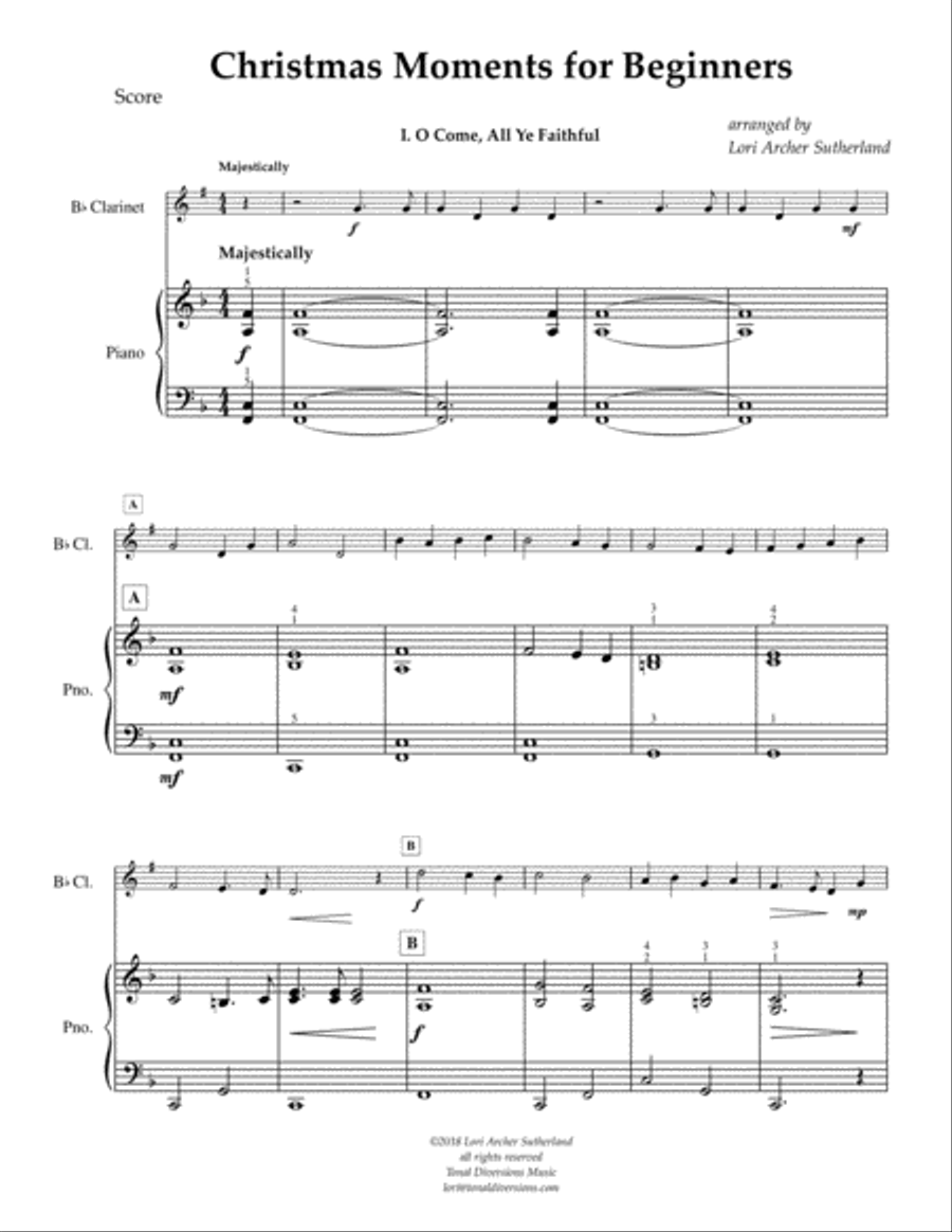 Christmas Moments Clarinet Solo scores gallery preview page 2