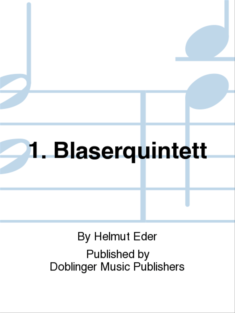 1. Blaserquintett 1. Blaserquintett Woodwind Quintet scores gallery preview page 1