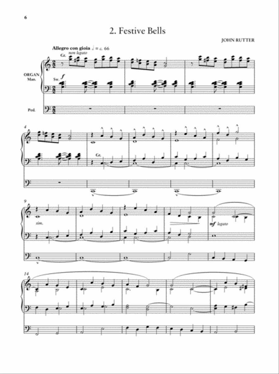 Elegy and Festive Bells Organ Solo scores gallery preview page 3