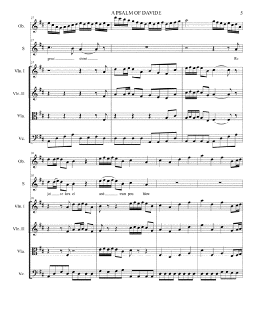 Rejoice israel Small Ensemble scores gallery preview page 5