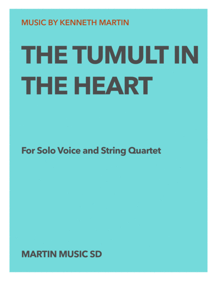 The Tumult In The Heart - Voice and String Quartet image number null
