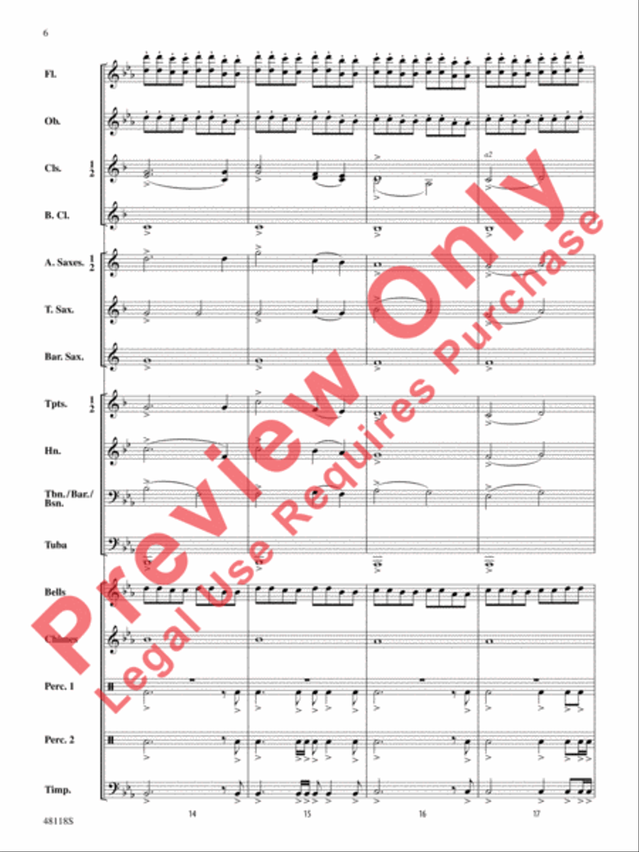 Defenders of the Realm Concert Band scores gallery preview page 7