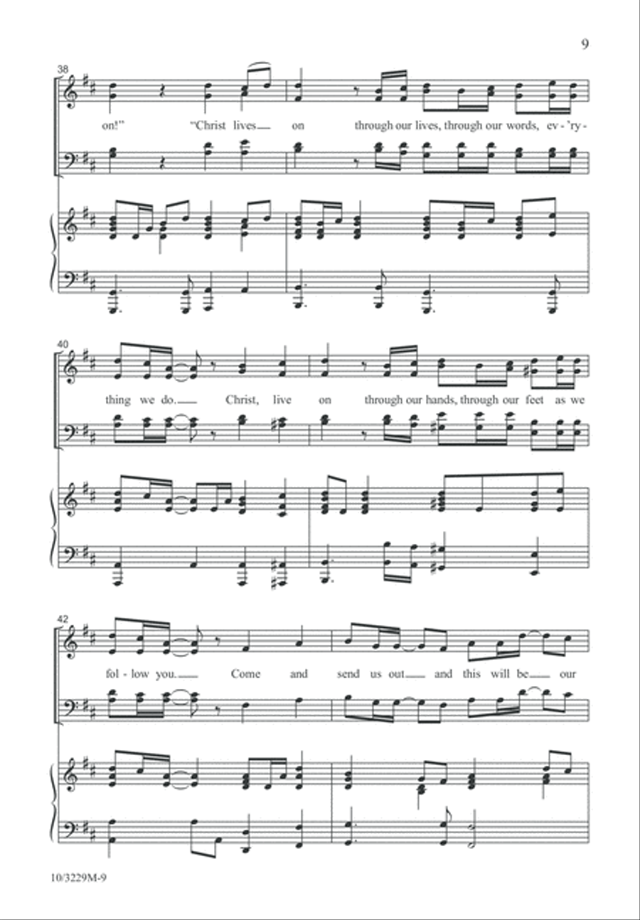 Christ Lives On 4-Part scores gallery preview page 9