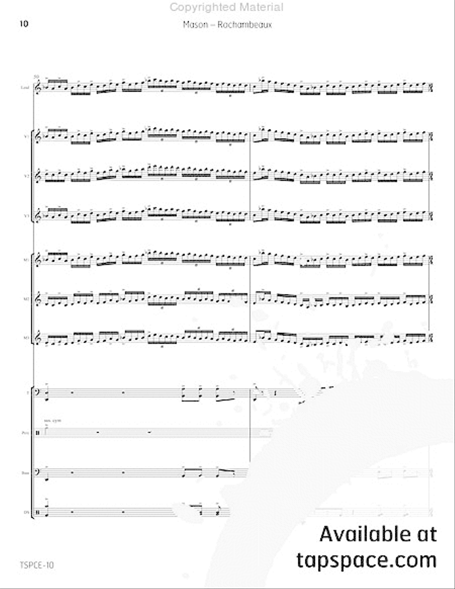 Rochambeaux Percussion Ensemble scores gallery preview page 15