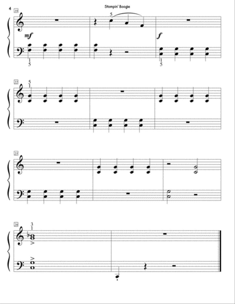 Stompin' Boogie Piano Method scores gallery preview page 4