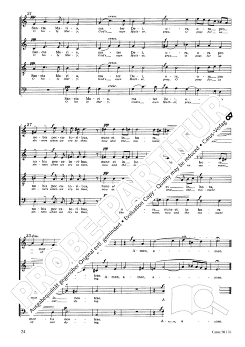 Neun Advents-Motetten op. 176