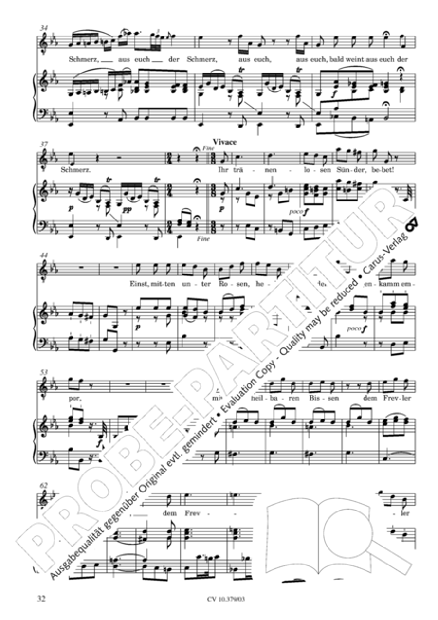 Der Tod Jesu 4-Part scores gallery preview page 33