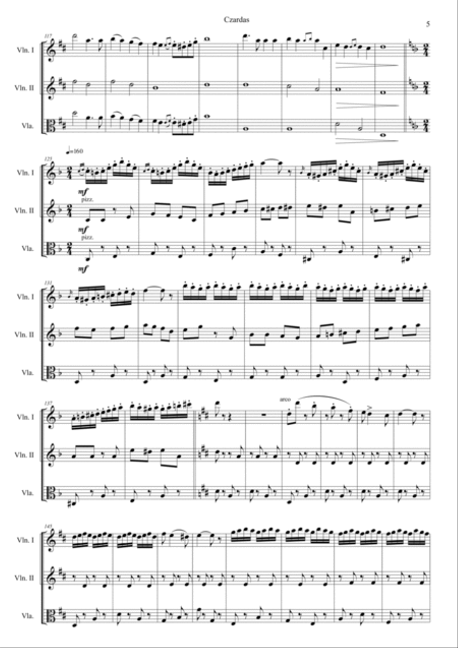 Czardas String Trio scores gallery preview page 5