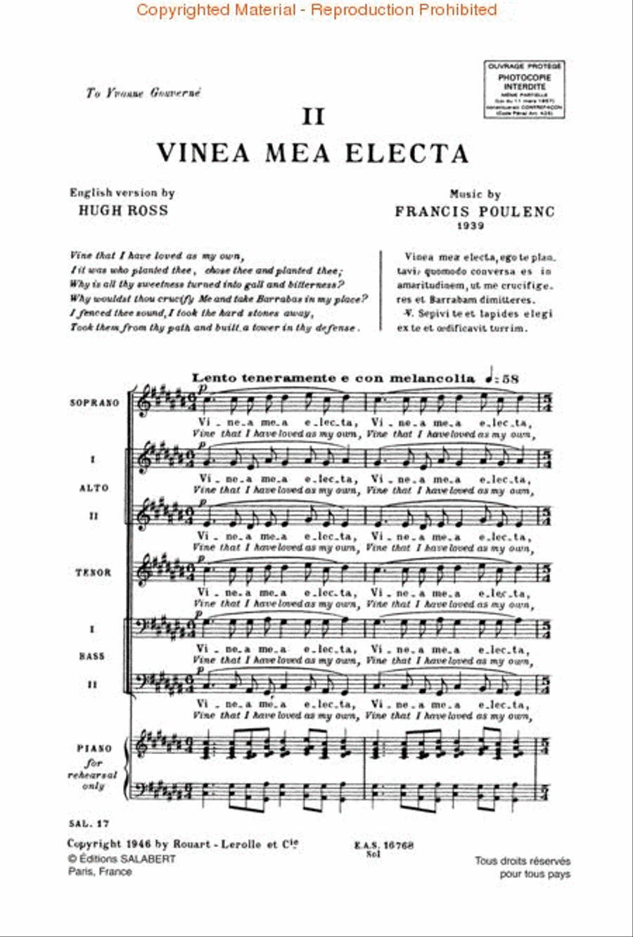 Four Motets for Lent 4-Part scores gallery preview page 2