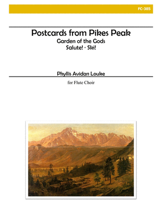 Book cover for Postcards from Pikes Peak for Flute Choir