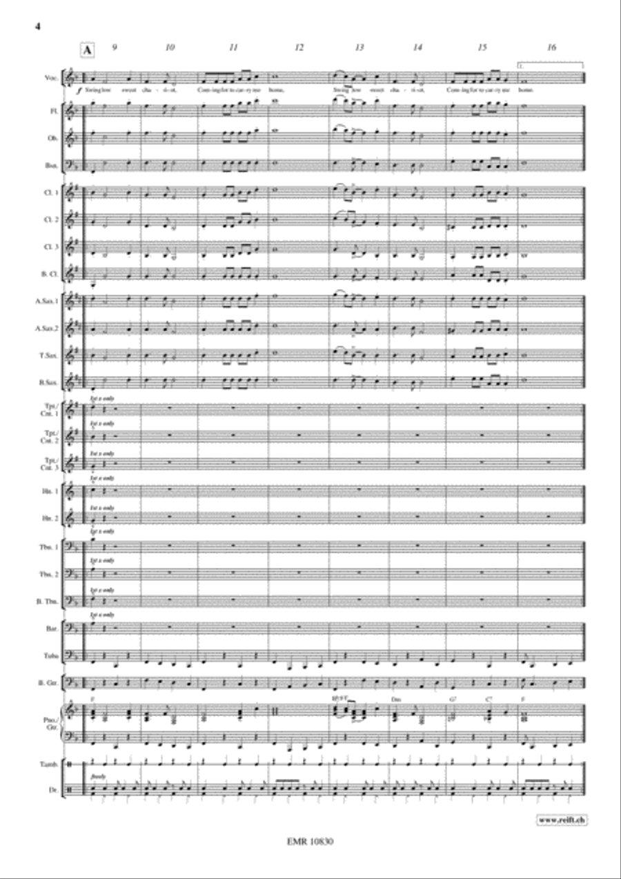 Swing Low Concert Band scores gallery preview page 4