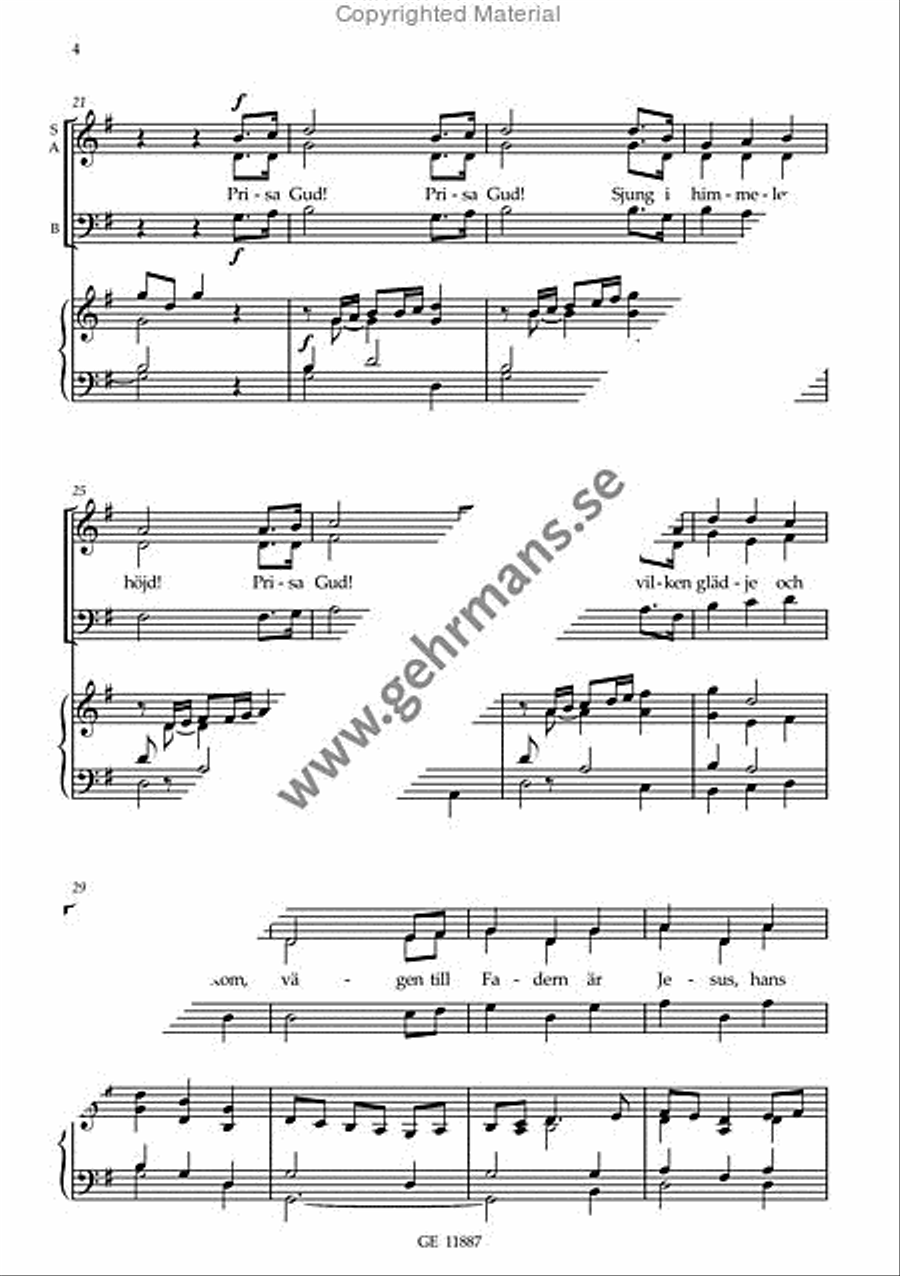 Vi lovsjunger Herren 3-Part scores gallery preview page 3