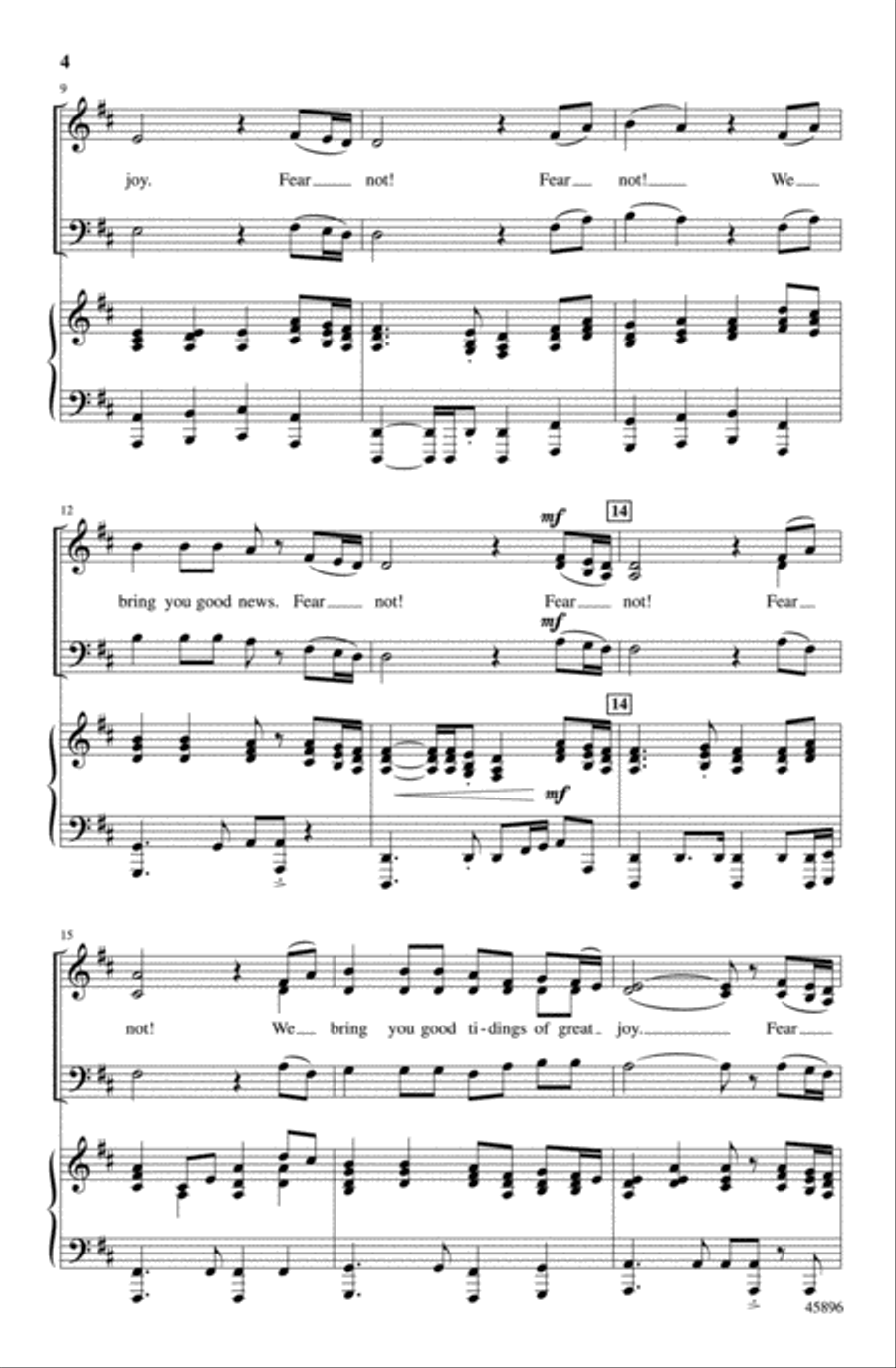 Fear Not! 4-Part scores gallery preview page 4