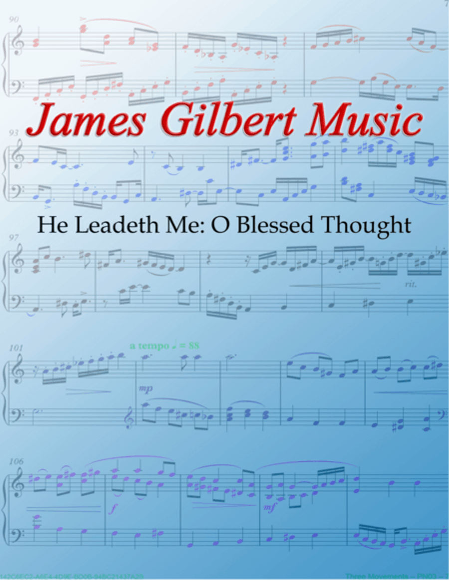 HE LEADETH ME Small Ensemble scores gallery preview page 1