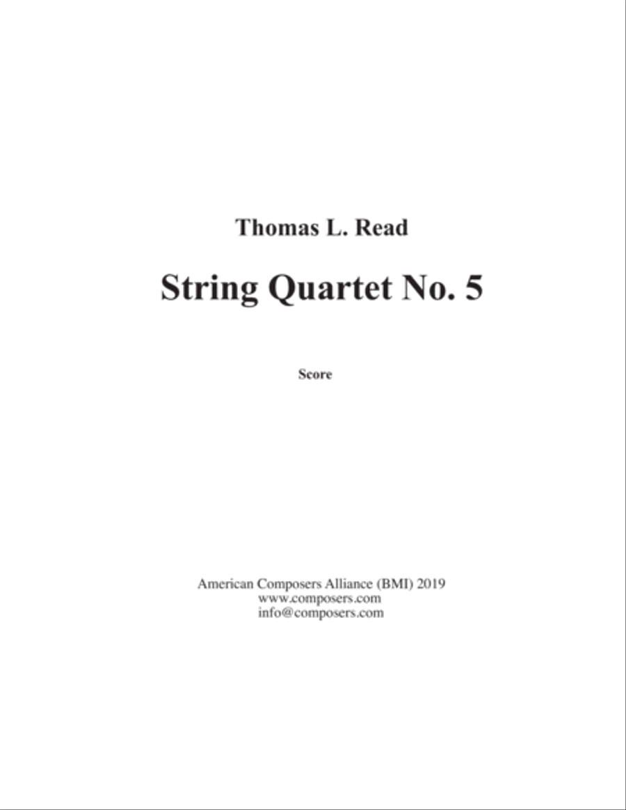 [Read] String Quartet No. 5
