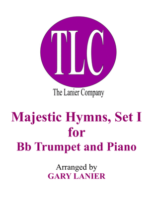 Book cover for MAJESTIC HYMNS, SET I (Duets for Bb Trumpet & Piano)