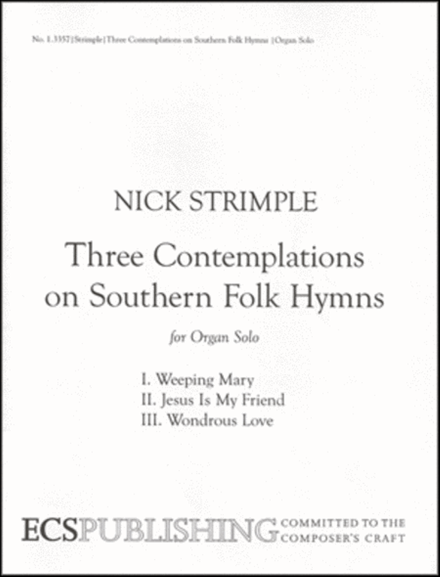 Three Contemplations on Southern Folk Hymns Organ scores gallery preview page 1