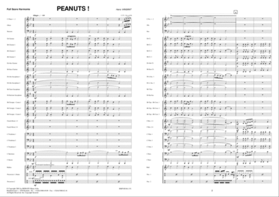 Peanuts ! Brass Band scores gallery preview page 2