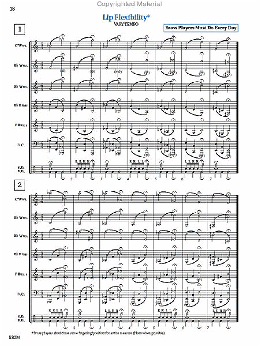 Superior Bands in Sixteen Weeks Concert Band scores gallery preview page 3