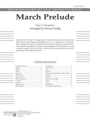 March Prelude: Score