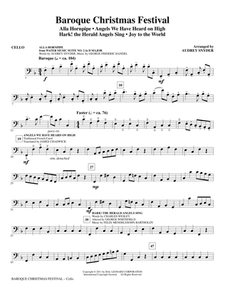 Baroque Christmas Festival (Medley) - Cello