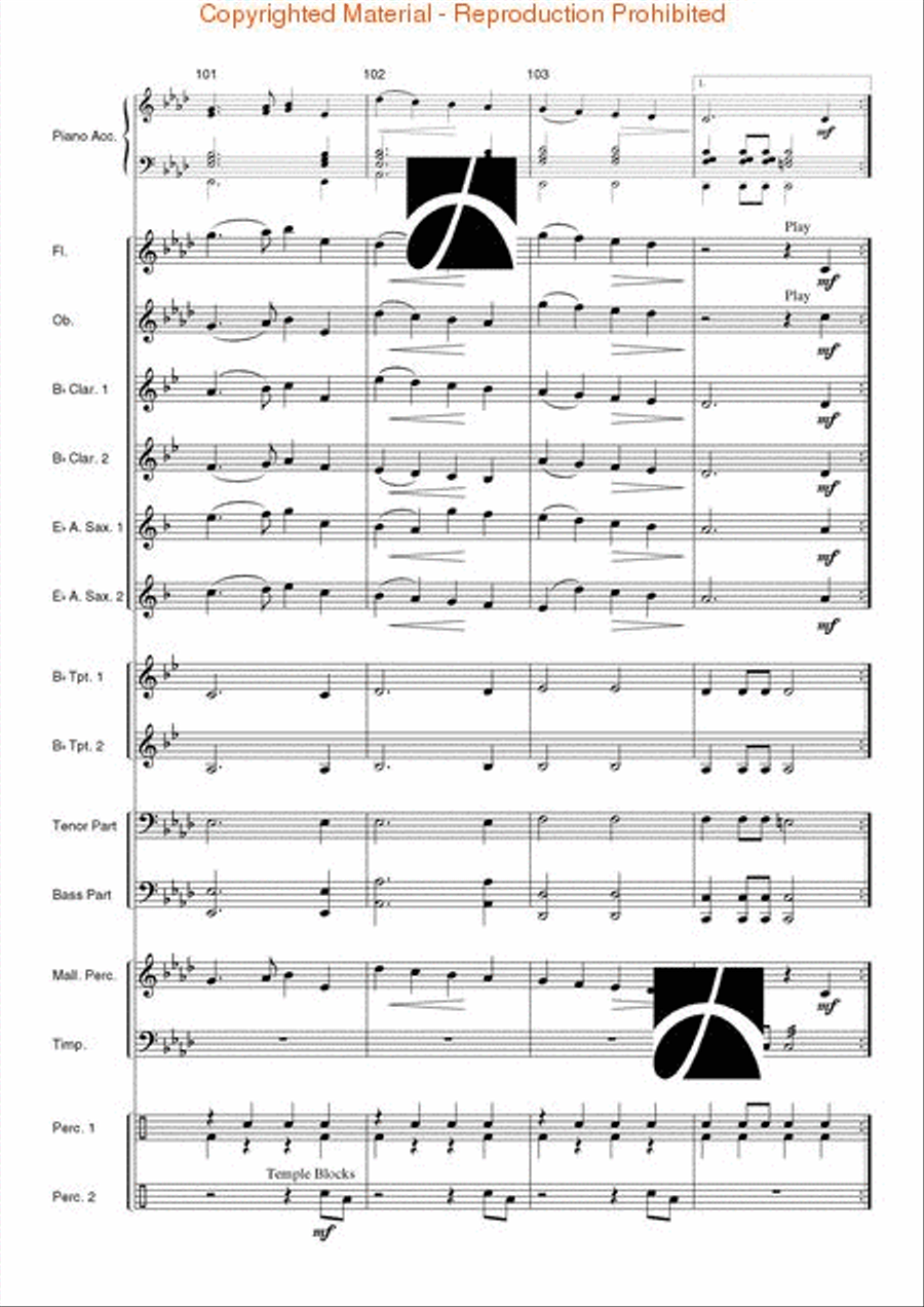 Spanish Overture Concert Band scores gallery preview page 18