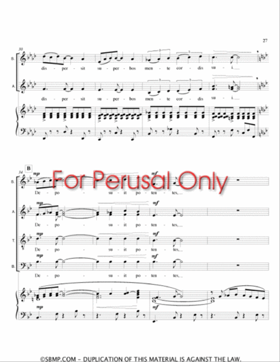 Magnificat 4-Part scores gallery preview page 26