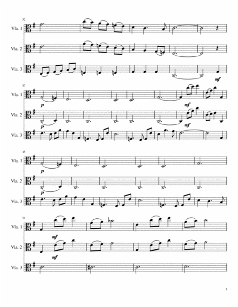A Discussion For Three Violists-Viola Trio String Trio scores gallery preview page 3