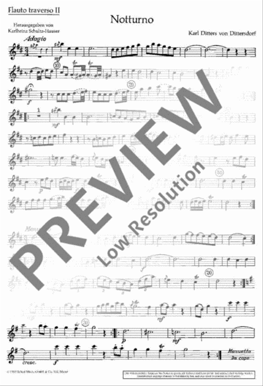 Notturno Notturno Flute scores gallery preview page 8