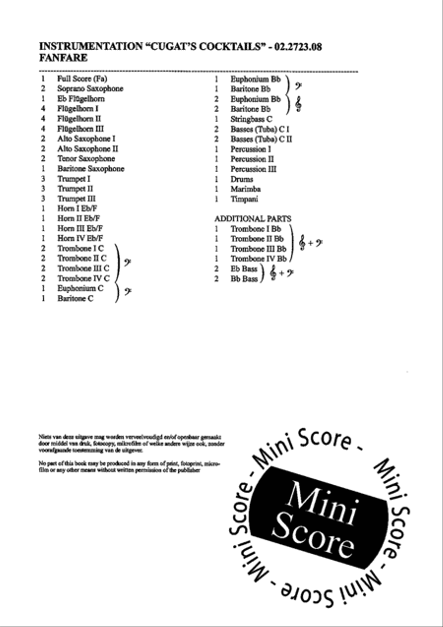 Cugat's Cocktail Big Band scores gallery preview page 6