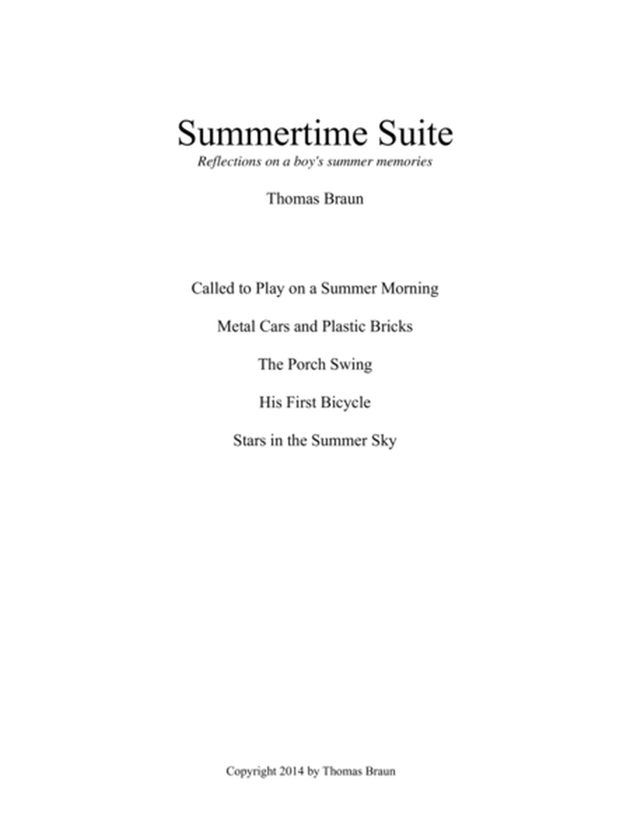 Summertime Suite: Reflections on a boy's summer memories