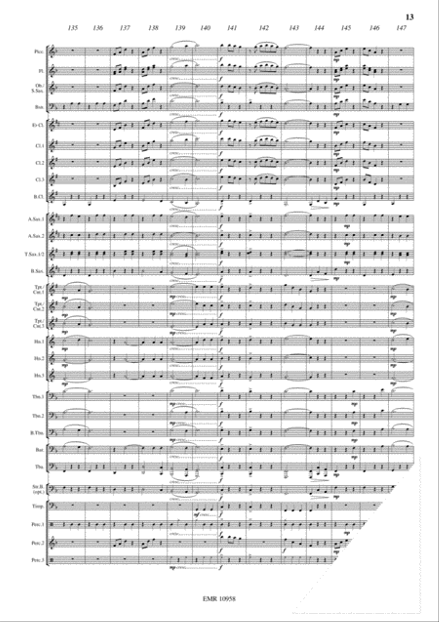 Vienna By Night Concert Band scores gallery preview page 14