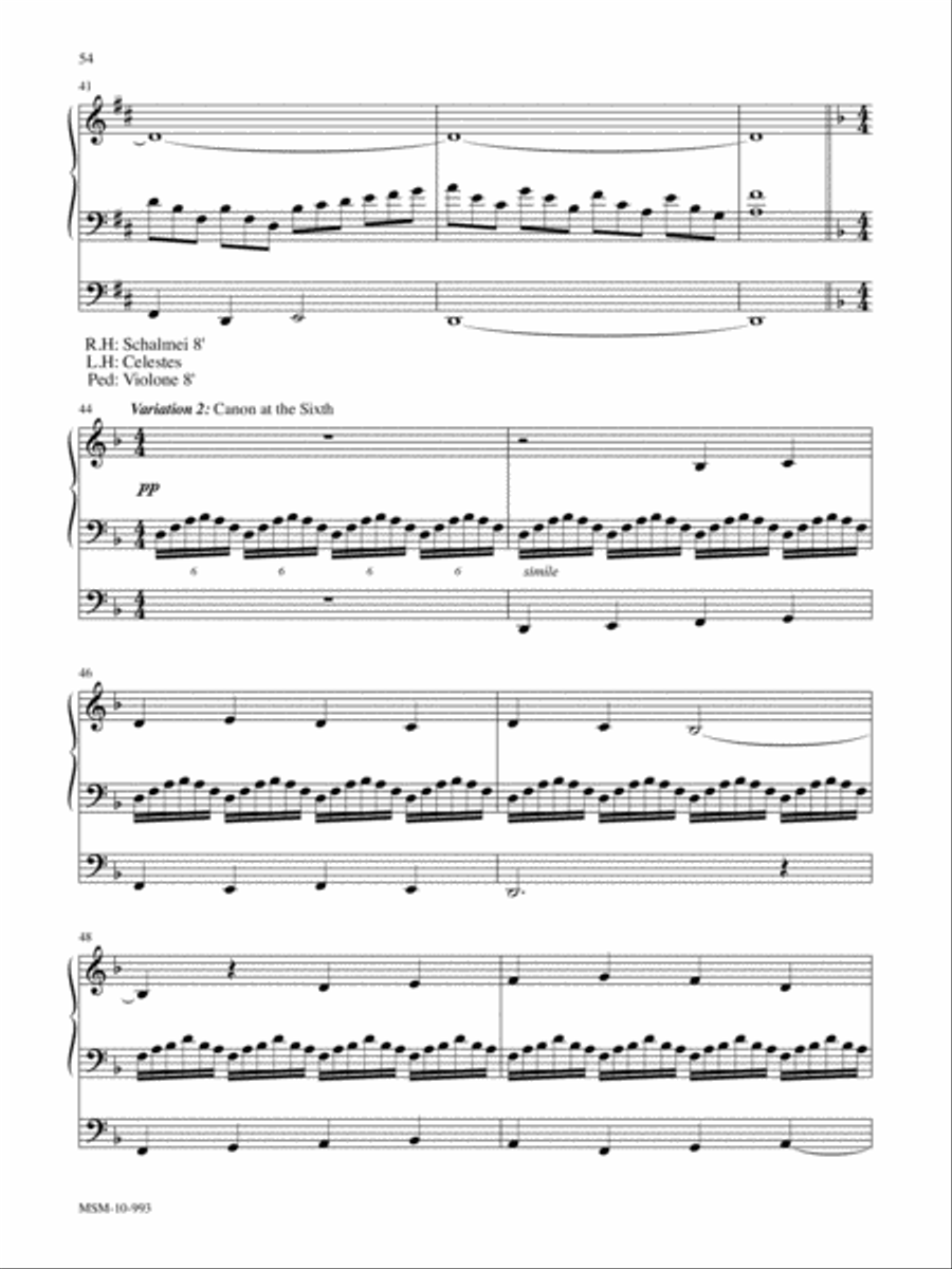 Marilyn Mason Music Library, Volume 4 Organ scores gallery preview page 16