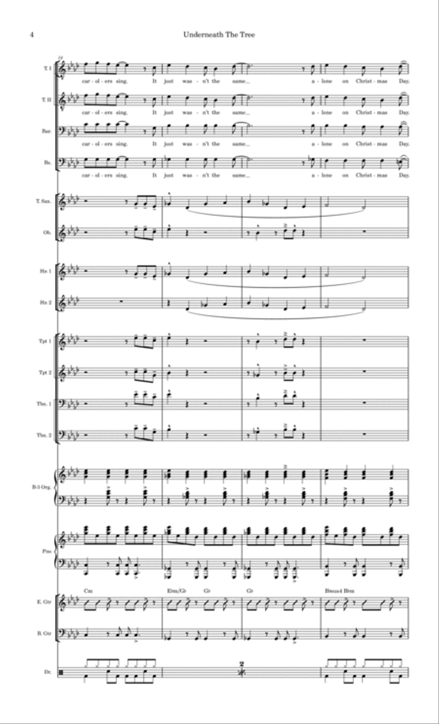 Underneath The Tree Full Orchestra scores gallery preview page 4
