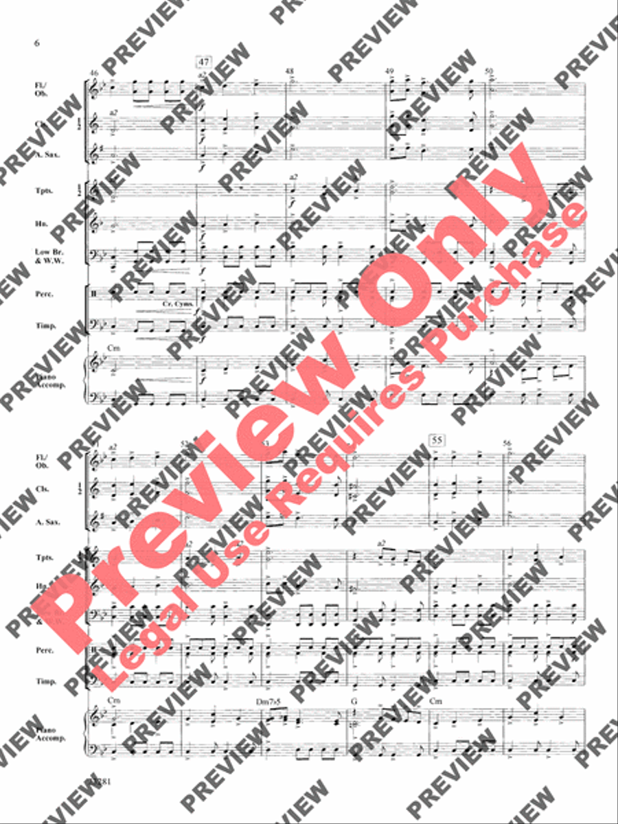 Chant and Ceremony Concert Band scores gallery preview page 7