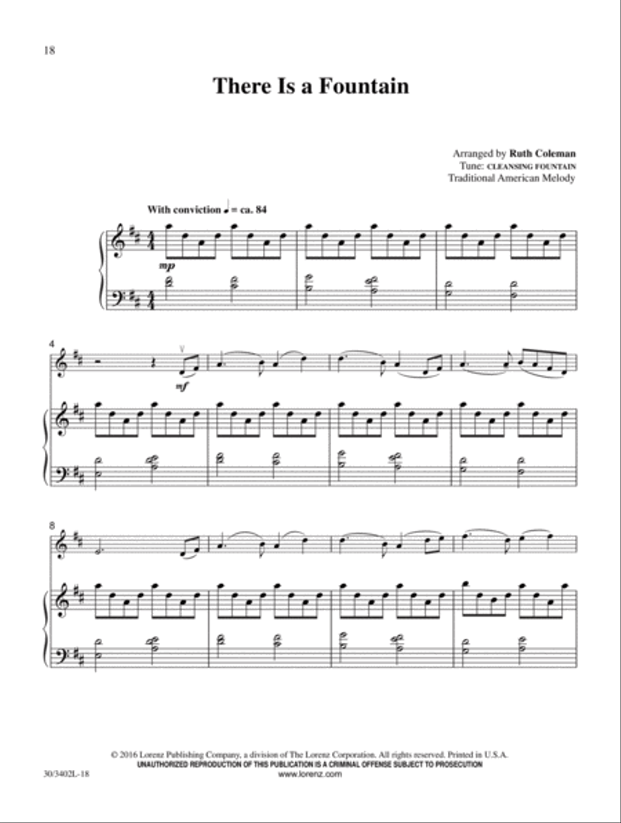 The Everlasting Song Violin Solo scores gallery preview page 8