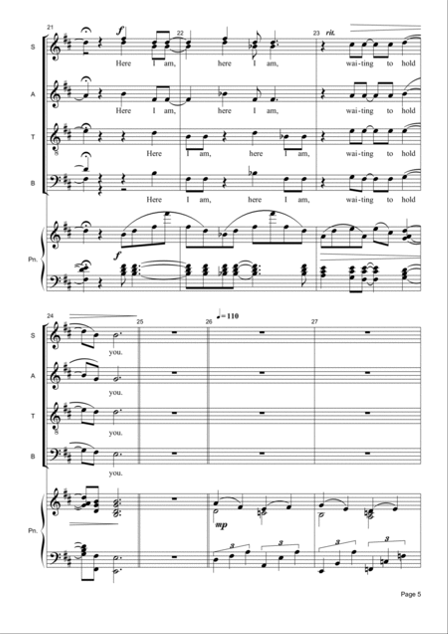 Song To The Siren Divisi scores gallery preview page 5