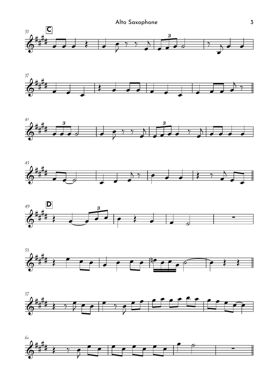 If I Ain't Got You Alto Saxophone scores gallery preview page 3