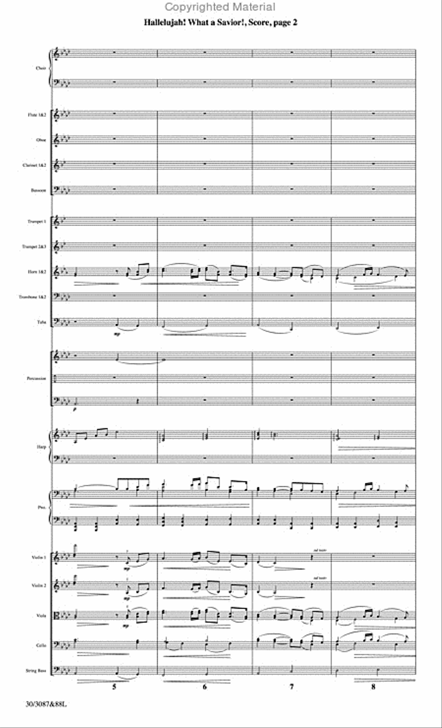 Hallelujah! What a Savior! - Orchestral Score and CD with Printable Parts Choir scores gallery preview page 3