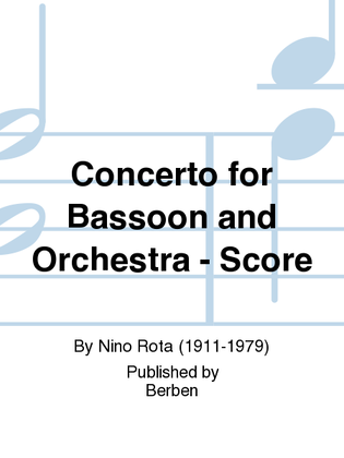 Concerto for Bassoon and Orchestra - Score