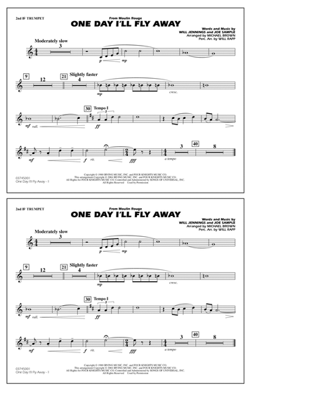 One Day I'll Fly Away (from Moulin Rouge) (arr. Michael Brown) - 2nd Bb Trumpet