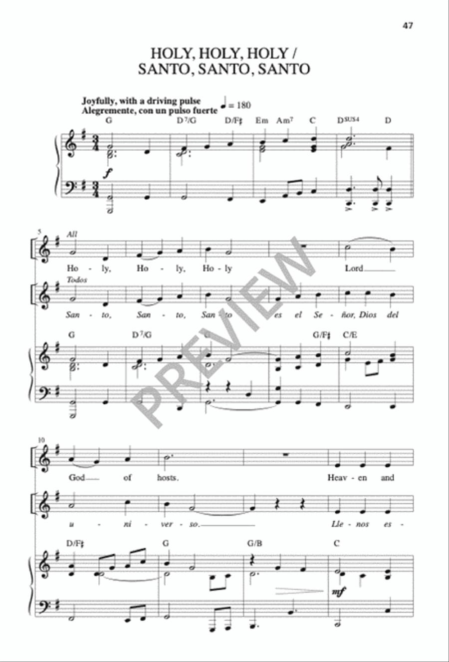 Mass of the Sun of Justice / Misa Sol de Justicia 4-Part scores gallery preview page 46