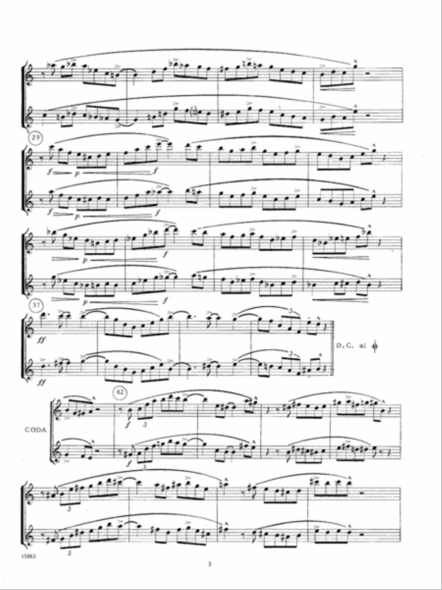 Six Jazz Duets, Volume 1 Six Jazz Duets, Volume 1 Woodwind Duet scores gallery preview page 3