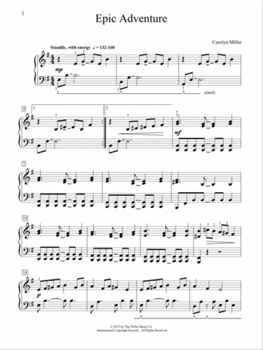 Epic Adventure Epic Adventure Piano scores gallery preview page 2