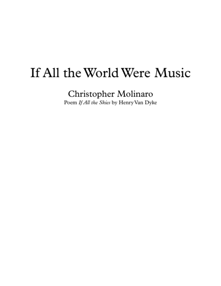 If All the World Were Music image number null
