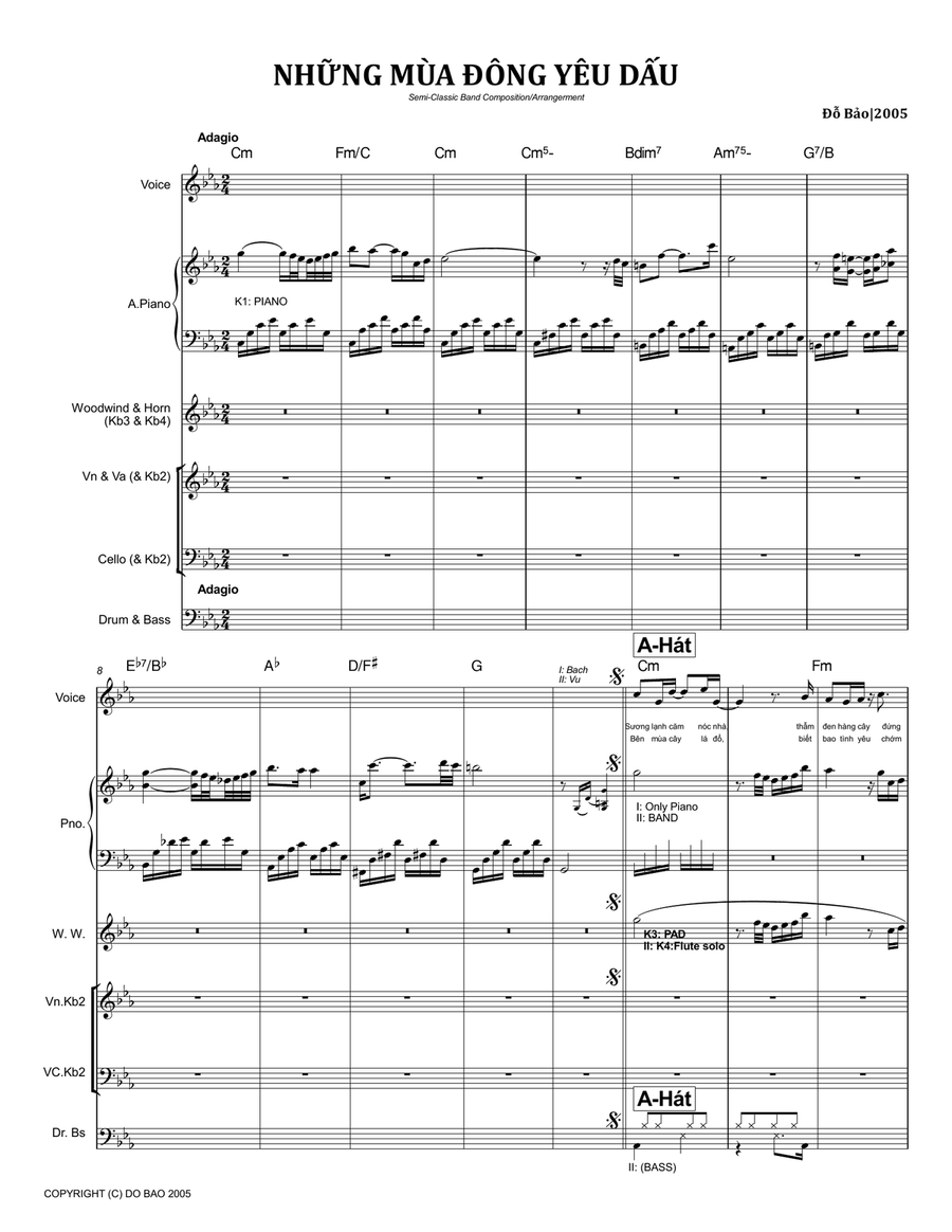 Những Mùa Đông Yêu Dấu (Score & Parts) image number null