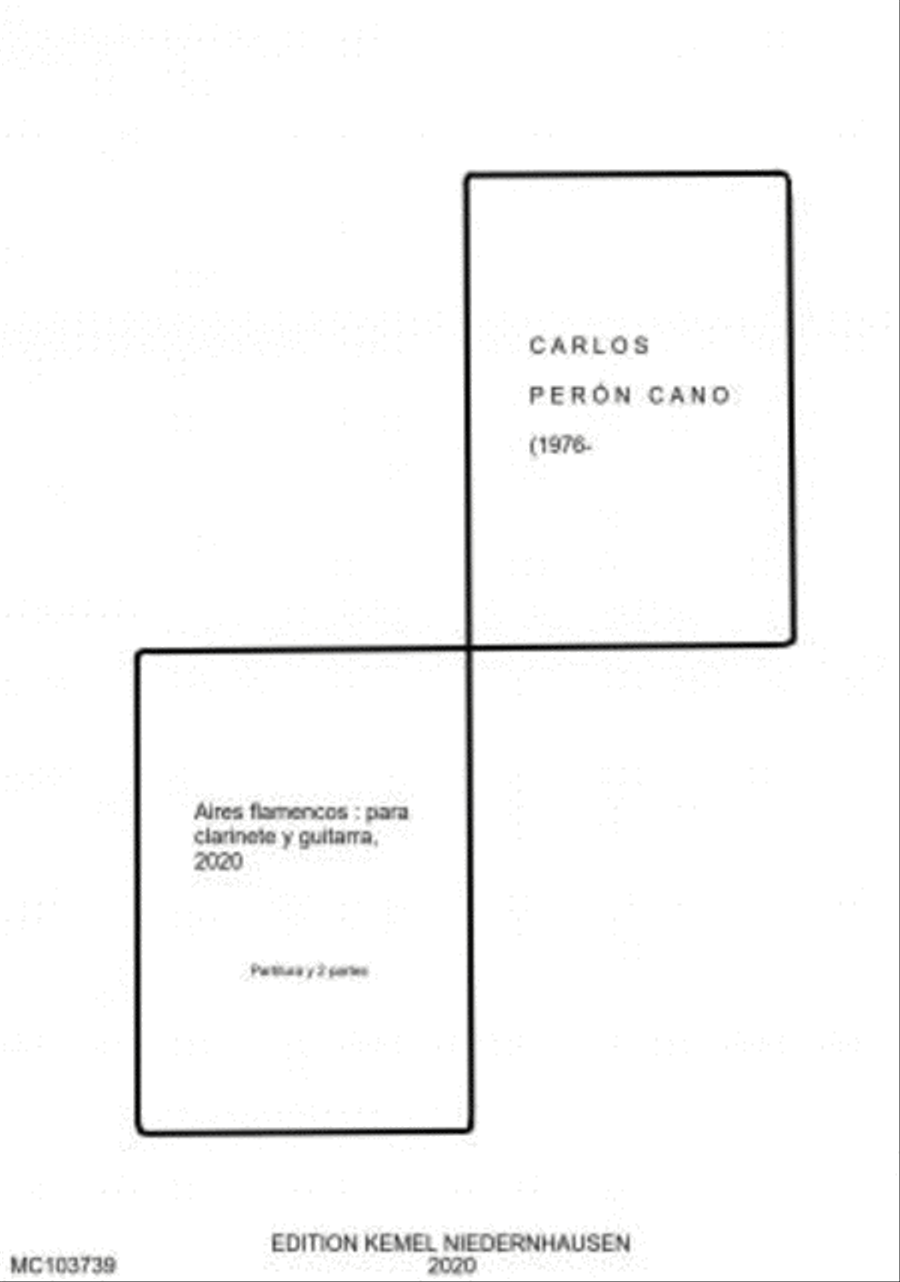 Aires flamencos Clarinet scores gallery preview page 1
