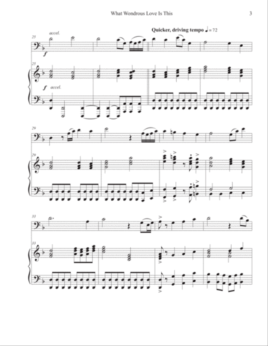 What Wondrous Love Is This (Cello-Piano) What Wondrous Love Is This (Cello-Piano) Piano scores gallery preview page 3