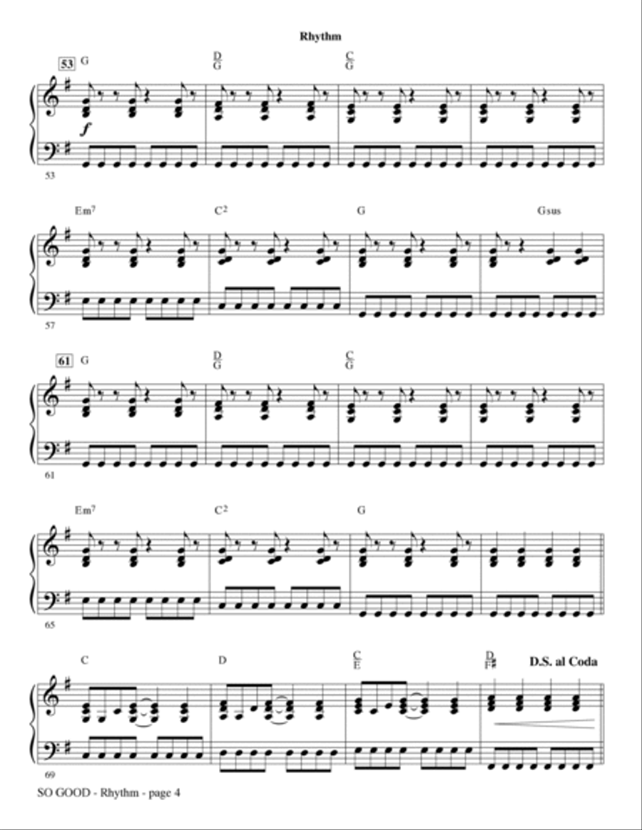 So Good - Rhythm Choir scores gallery preview page 4