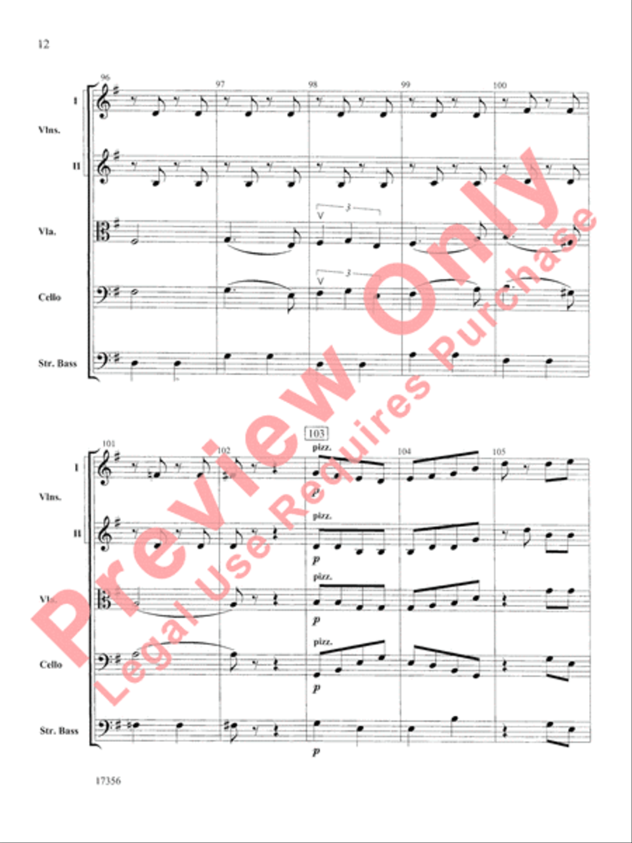 Alla Tchaikovsky String Orchestra scores gallery preview page 13